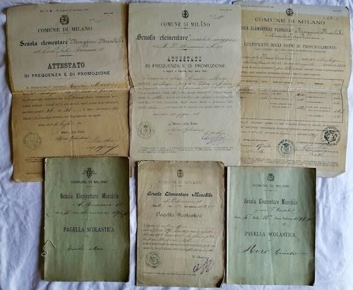 Lotto pagelle scolastiche - lotto, 3