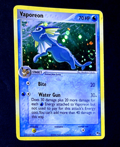 Pokemon vaporeon 2006 promo - vaporeon,